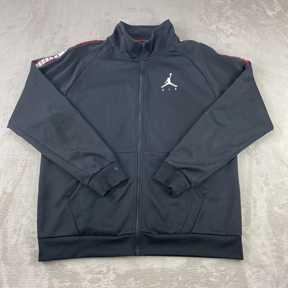 Nike Air Jordan‎ Jumpman Tricot Tracksuit Jacket Black AQ2691-010 Men's XL
